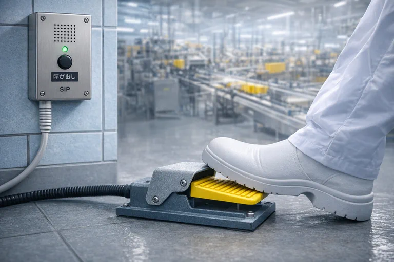 食品工場の遠隔コミュニケーションシステムの事例イメージ